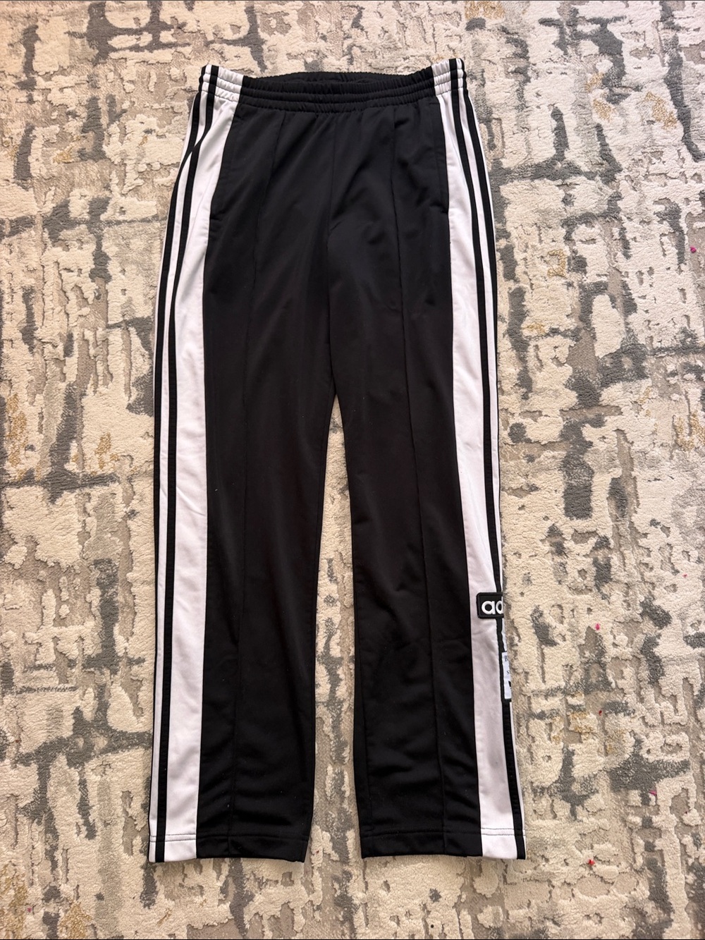 adidas Originals Black Track Pants with White Side Panels